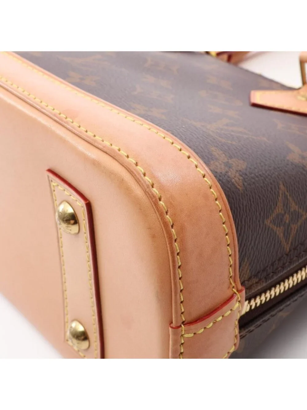Louis Vuitton Alma BB Monogram 2-Way Canvas Leather Handbag